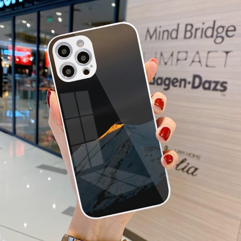 Красивый чехол для телефона Cold Mountain для iPhone 14 13 12 11 Pro Max X XR XS 8 7 Plus Жидкое стекло Цвет Чехол для телефона