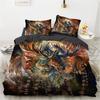 Wolf Dreamcatcher Bedding Set,Dreamcatcher Animal Print Duvet Cover King Size For Adult Boys Kids,Exotic Bohemian Duvet Cover