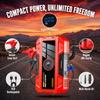 Rechargeable Jump Starter Weatherproof Portable Power Bank Booster Tire Inflator  Road Travel