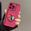 Применимый чехол для мобильного телефона iPhone17promax 16pro Apple 15pro с держателем-зеркалом в виде сердца 151214 мягкий чехол