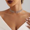 Jewelry Temperament Full Diamond Multi-Layer Neck Chain Hollow Love Necklace Black Claw Diamond Chain Trend Item Jewelry