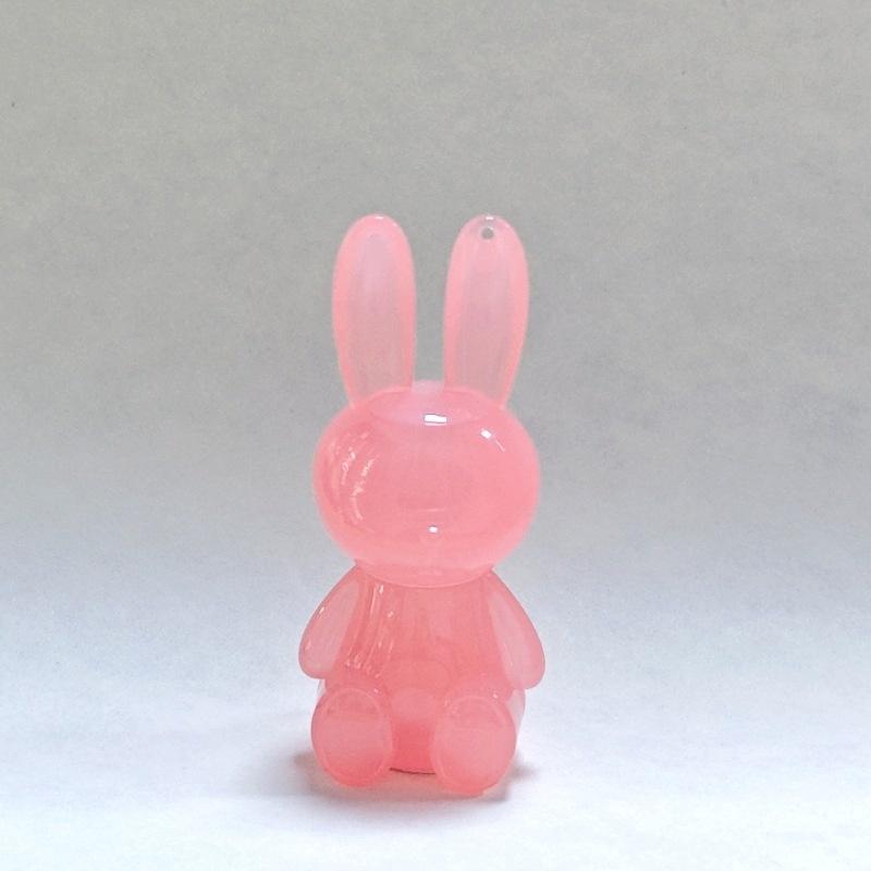 3.5/5ml Cute Bunny Shape Lip Gloss Tube Keychain Rabbit Lip Glaze Empty Container Cosmetic Package Material with Key Chain