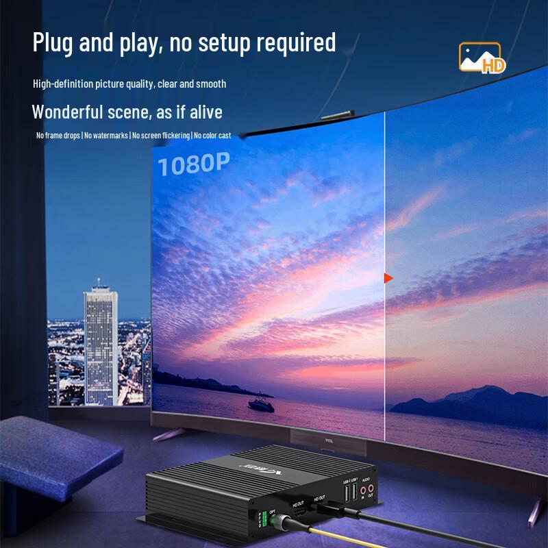 Серия волоконно-оптических удлинителей HDMI/USB HuiGu