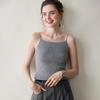Женская кашемировая майка с круглым вырезом, облегающего кроя, вязаный базовый слой, Осень/Зима 2025