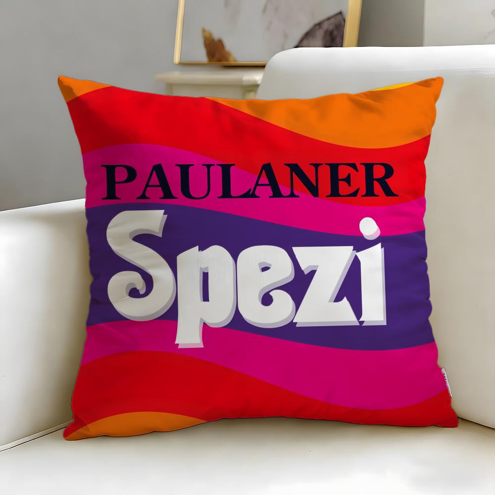 Классический бренд напитков Paulaner Spezi Наволочка Мягкая Легко стираемая Наволочка Универсальная для Дивана Кровати Путешествий и Офиса