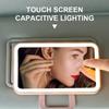 Car Interior Mirrors Sun Visor Plate LED HD Makeup Mirror for Girls Women Rechargeable Fill Light Universal Thin Vanity Mirror