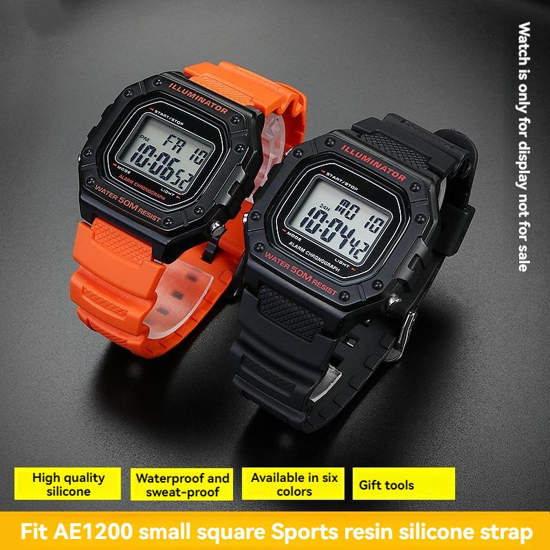 Ремешок из смолы и силикона W218H для часов Casio AE-1200 AE-1100 SGW-300 SGW-400 MRW200, Сменный ремешок, Спортивный браслет