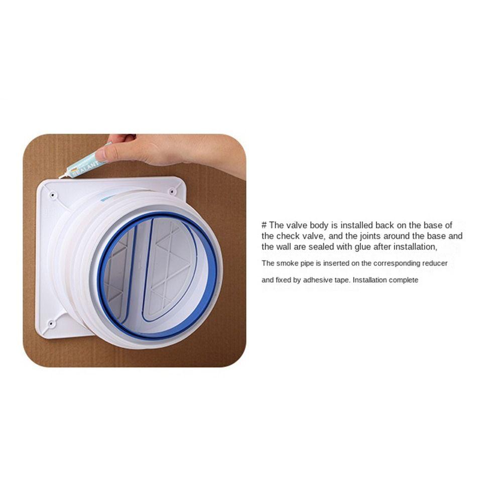 Воздуховыпускной клапан для свежей системы труб Обратный клапан с самозакрывающимся уплотнением Универсальный обратный клапан для дымохода