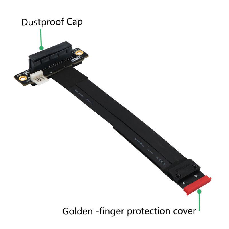 Key-M PCI-Express Xtension Cable PCIe X4 3.0 PCI-E 4X To for M.2 NVMe for M for Key 2280 R Card Gen3.0 Cable 32G