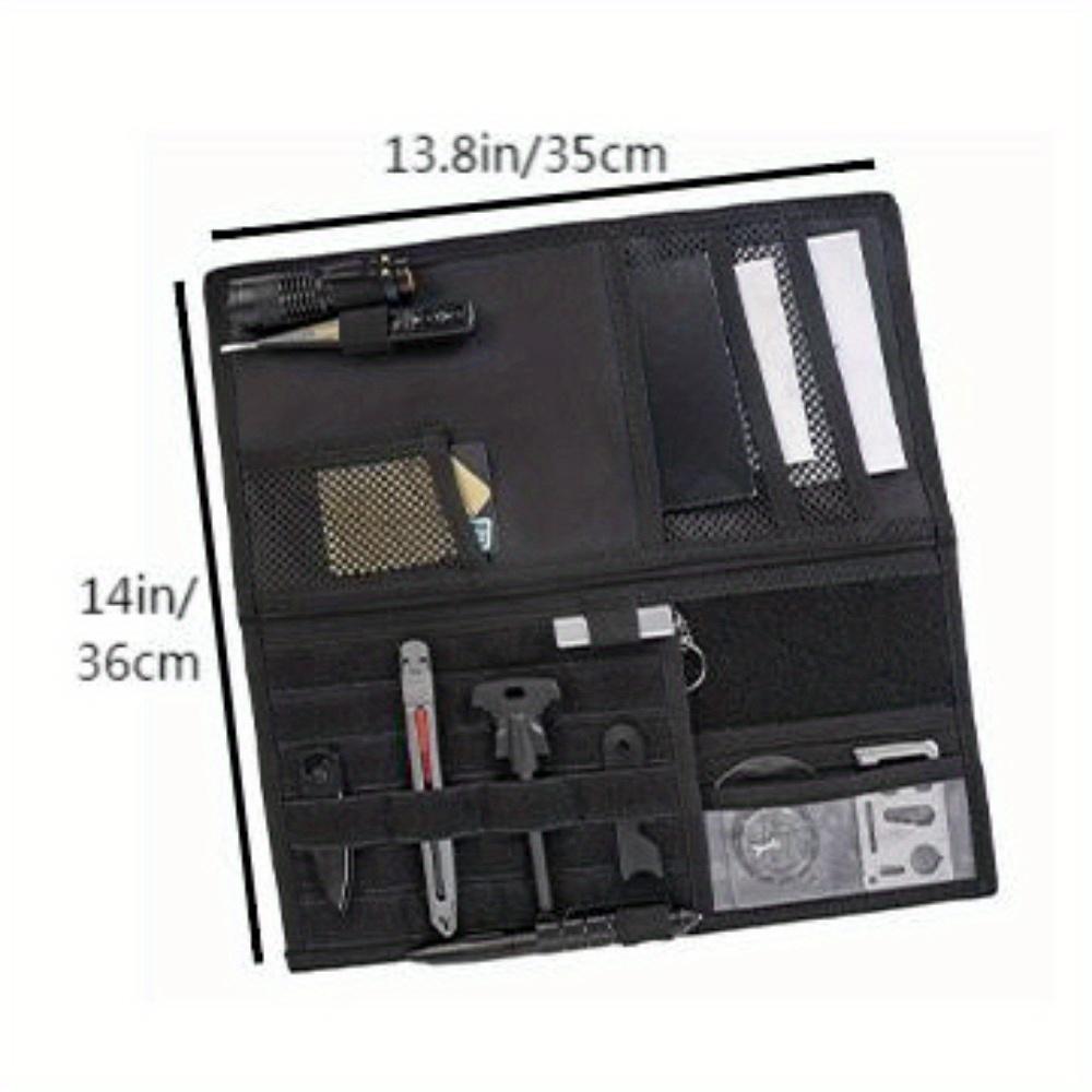 Большой нейлоновый тактический органайзер для козырька для мужчин - MOLLE-совместимое хранение снаряжения для автомобилей и грузовиков