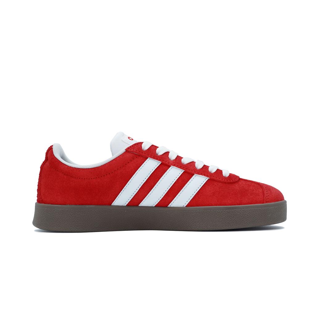 Adidas VL COURT 2.0 Low top Skateboard Shoes Unisex White Red JS3003(Team837-)