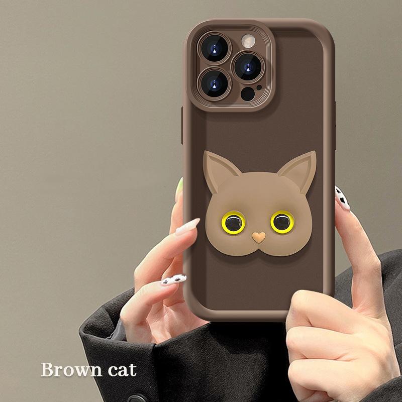 Подходит для Apple 15 Чехол для мобильного телефона iPhone 14promax Cat Doll 12/13 Матовый Мягкий