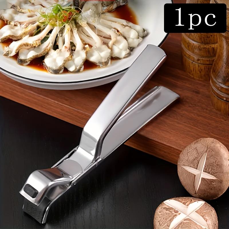 Stainless Steel HeatGuard - 1pc Anti-Scalding Kitchen Gadget, Safe Lifting Pot Holder Tongs for Serving Hot Dishes - Home Cooking Accessory