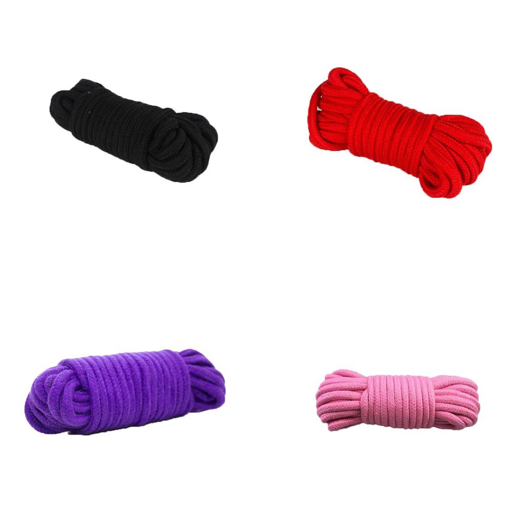 Хлопок 10м Утолщенная веревка для бондажа Игровой шнур Мягкая на ощупь Стяжки Удерживающие устройства Развлечение