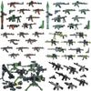 Военные армейские фигурки Строительные блоки Спецназ Призрак Коммандос Солдат Оружие Пистолет Шляпа Щит Пояс АК Мини-кирпичики Игрушка