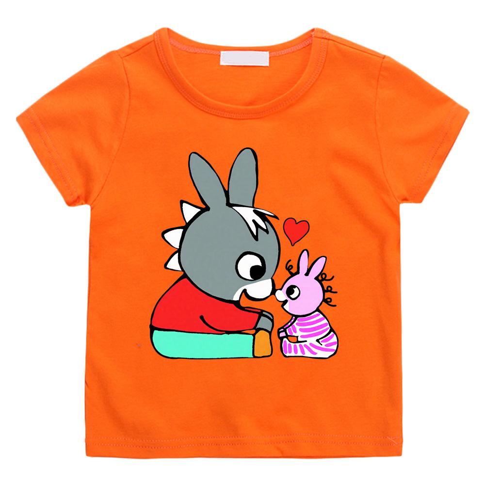 Lane Trotro 100% хлопок Мультяшные футболки Детские Мальчики девочки Короткий рукав Дышащие Каваи Дети Высокое качество Футболки с круглым вырезом Аниме футболки