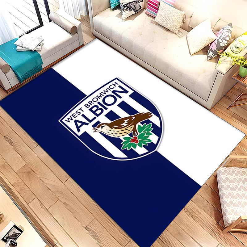 West Bromwich Albion FC (5) Rug Suitable For Living Rooms Bedrooms Computer Rooms Dining Areas And Placement Under Tables And Chairs Also An Ideal Cho