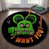 Ретро забавный ковер Rat Fink, круглый ковер, декор для гостиной, ковер Mancave, напольные коврики, ковры для спальни, стул, коврик, подарки для папы