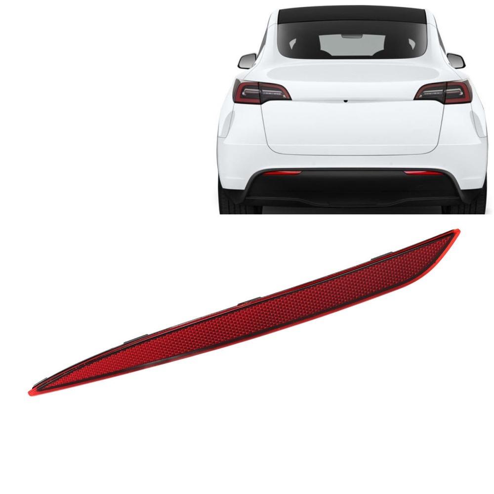 ABS Rear Bumper Reflector Red Bumper Light Left Right Reflector Lamp For Tesla Model Y 2020-2023