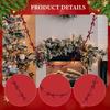 Christmas Bow Banner Decoration 78.74inch Backdrop Hanging Bowknot Garland for Home Wall Dining Room