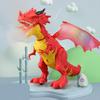 Детская электрическая летающая игрушка дракона со светящимися глазами, рев, распыление, подвижные суставы, забавная модель ходячего дракона для малышей, идеальный подарок для мальчиков