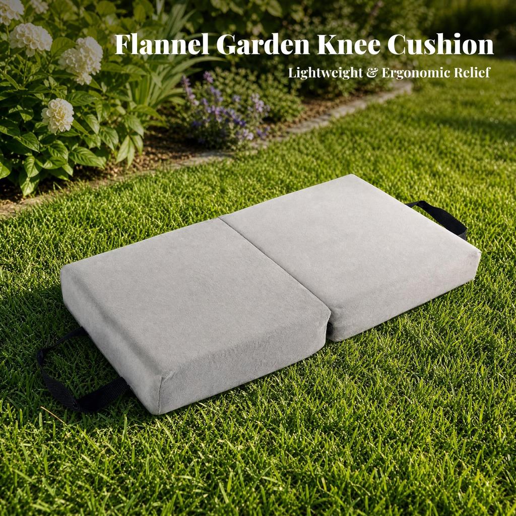 Memory Foam Kneeling Pad Portable with Carrying Straps Supportive