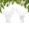Гипсовые формы для рождественских оленей, рождественские силиконовые формы для рогов оленя, 3D-формы для оленей из смолы, DlY-формы для поделок ручной работы, украшения для дома