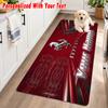 Ferrari Custom Name Flannel Rug Kitchen Mat Non Slip Floor Carpet Personalized Home Decor