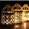 1PC Creative Candelabros Hollow Hanging Bird Cage Candle Holder Candlestick Lantern Bridal Decor Vintage Candlesticks Home Decor
