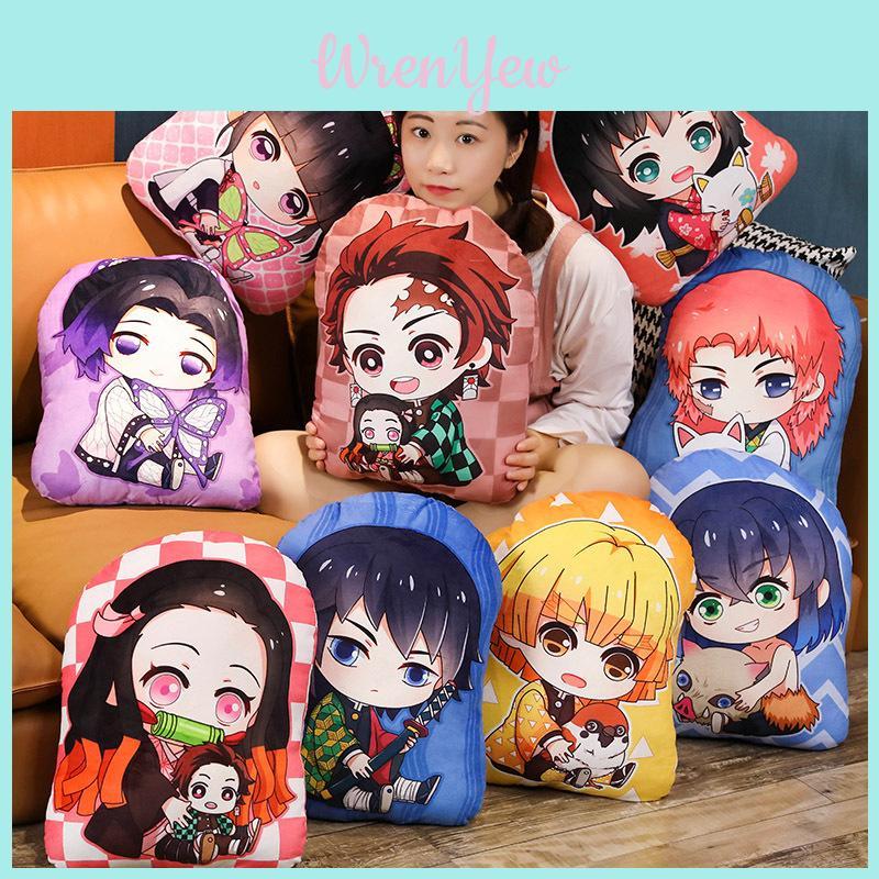 Cute Anime Demon Slayer Kimetsu No Yaiba Plush Pillow Pendant Ideal Gift For Friends And Relatives