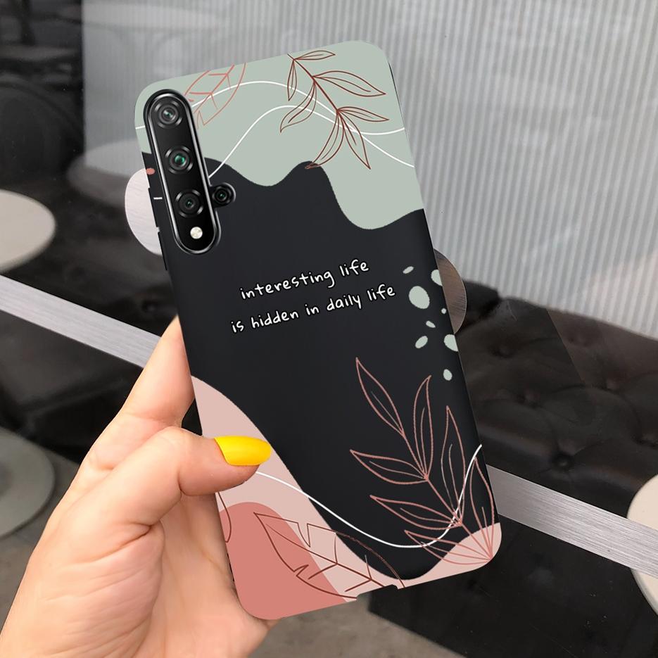 For Huawei Nova 5T Case Honor 20 Fashion Art Painted Cover Soft Slim Phone Case For Huawei Nova 5T 5 T Honor20 Back Cover Bumper