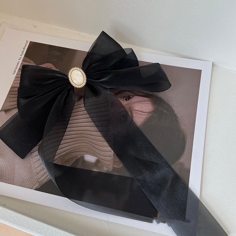 1 шт., новая корейская модная заколка для волос с бантом, однотонная элегантная заколка для волос, головные уборы, аксессуары для волос для девочек и детей