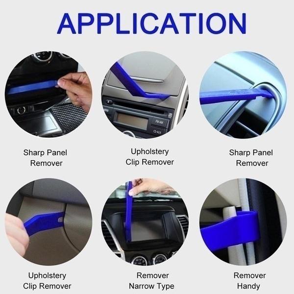 7 шт., инструмент для разборки автомобиля, автомобильный аудио прибор, установщик панели, удаление приборной панели, ремонт отверстия