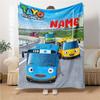 Custom Name Tayo'S Rainbow Friends Party Blanket For Couch Bed Plush Cozy Fuzzy Blanket Super Soft Warm Blankets For Fall And Winter 091648