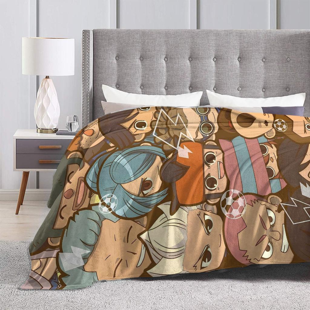 Аниме Одеяло Аксель Блейз Иназума Илевен Теплое Пушистое Плюшевое Одеяло-Плед для Девочек Мальчиков Гостиная Фланелевое Покрывало Покрывало для Кровати