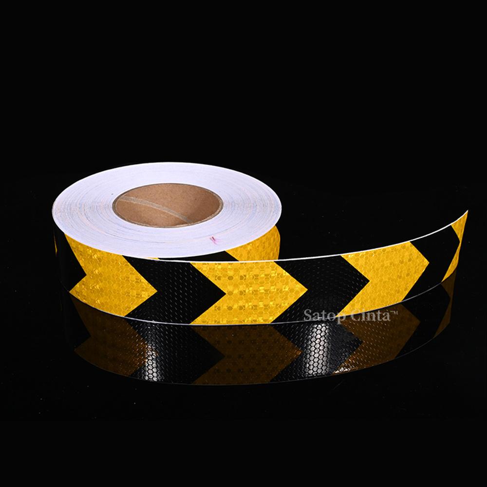 5cmm*50m Arrow Reflective Safety Tape Self-adhesive Reflectors Waterproof Outdoor Conspicuity Stickers For Vehicle Trailer Boats
