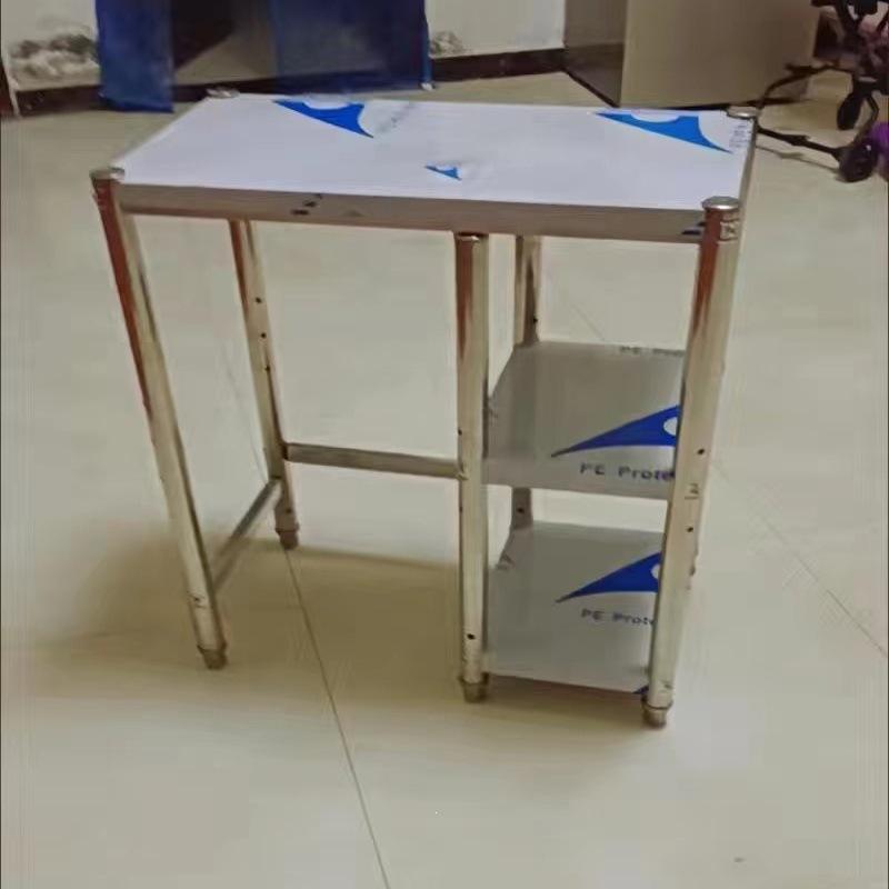 1 шт. Подставка для газовой плиты, Кухонная полка из нержавеющей стали, Трехъярусная функциональная кухонная утварь от пола до потолка, Утолщенное хранение