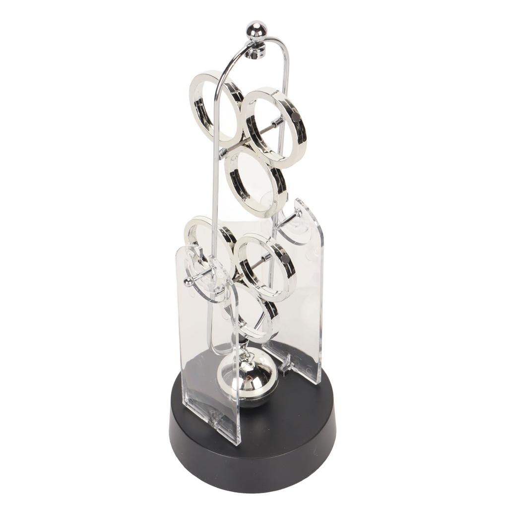 Perpetual Motion Device Decorative Physics Science Desk Toy Electronic Swinging Ornament for Home School Office