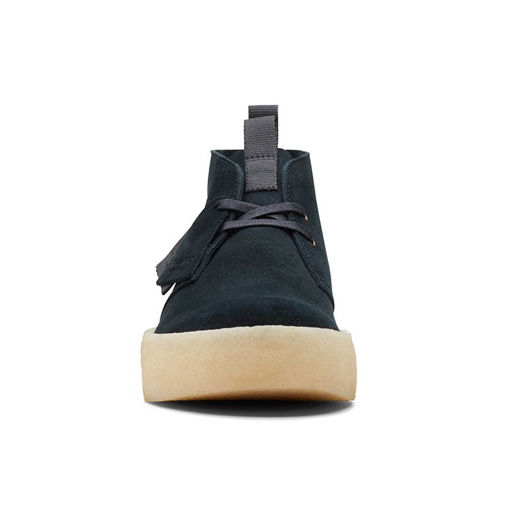 Clarks Замшевые удобные кроссовки на толстой подошве повседневные мужские Черные 261678687