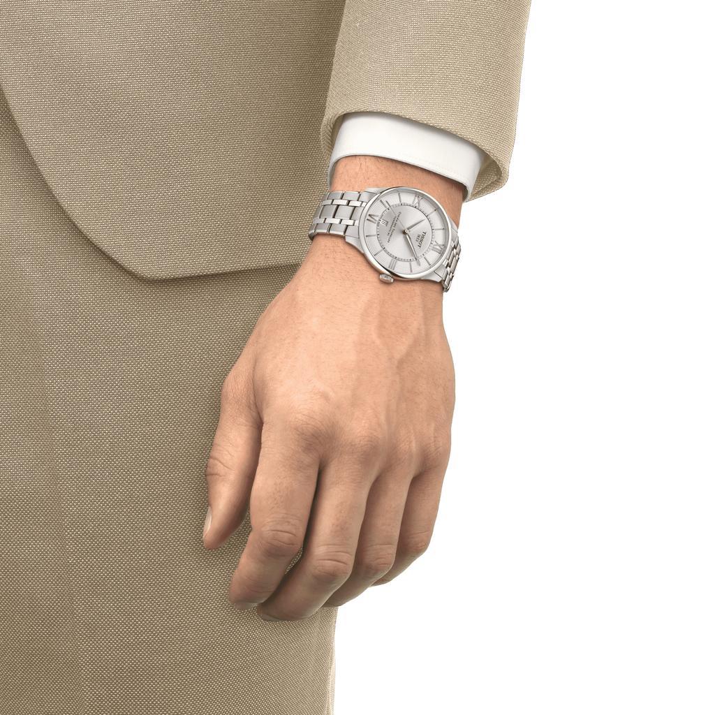 Tissot Мужские модные часы из нержавеющей стали с серебристым циферблатом T139.407.11.038.00