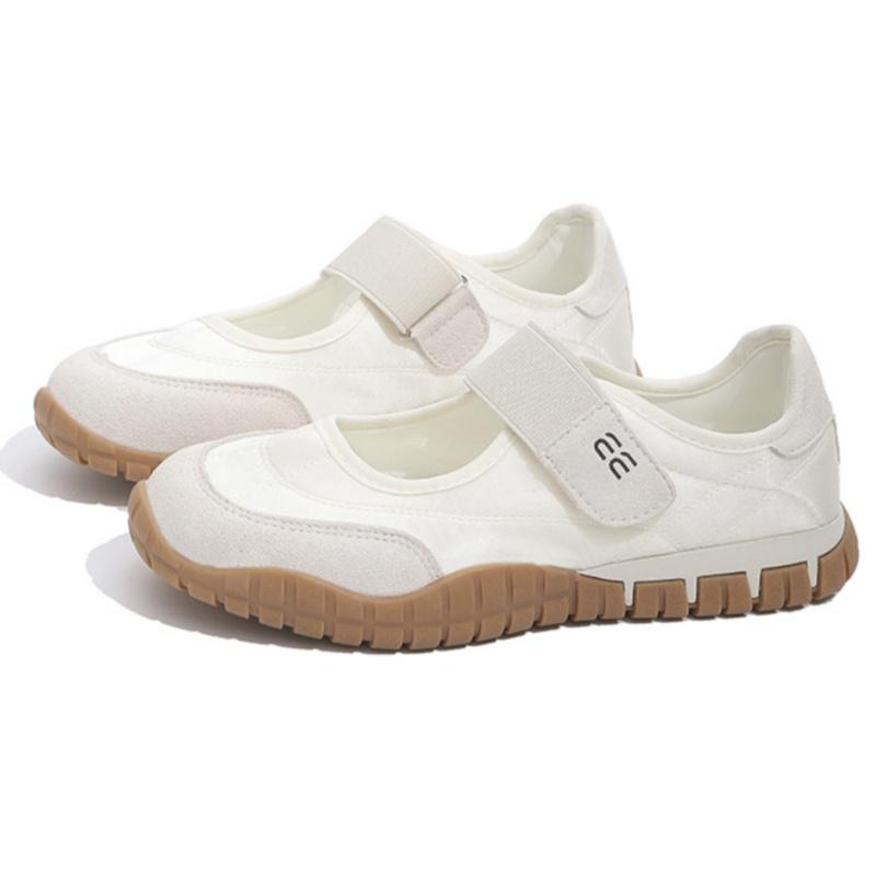 Fashion 2025 New Magic Style Round Toe Ballet Flats Mary Jane Casual Single Sports Shoes Splice Color Soft Soled Women Flat Shoes