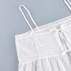 European and American style pure cotton jacquard sling vest bloomers two-piece set comfortable loose pajamas loungewear