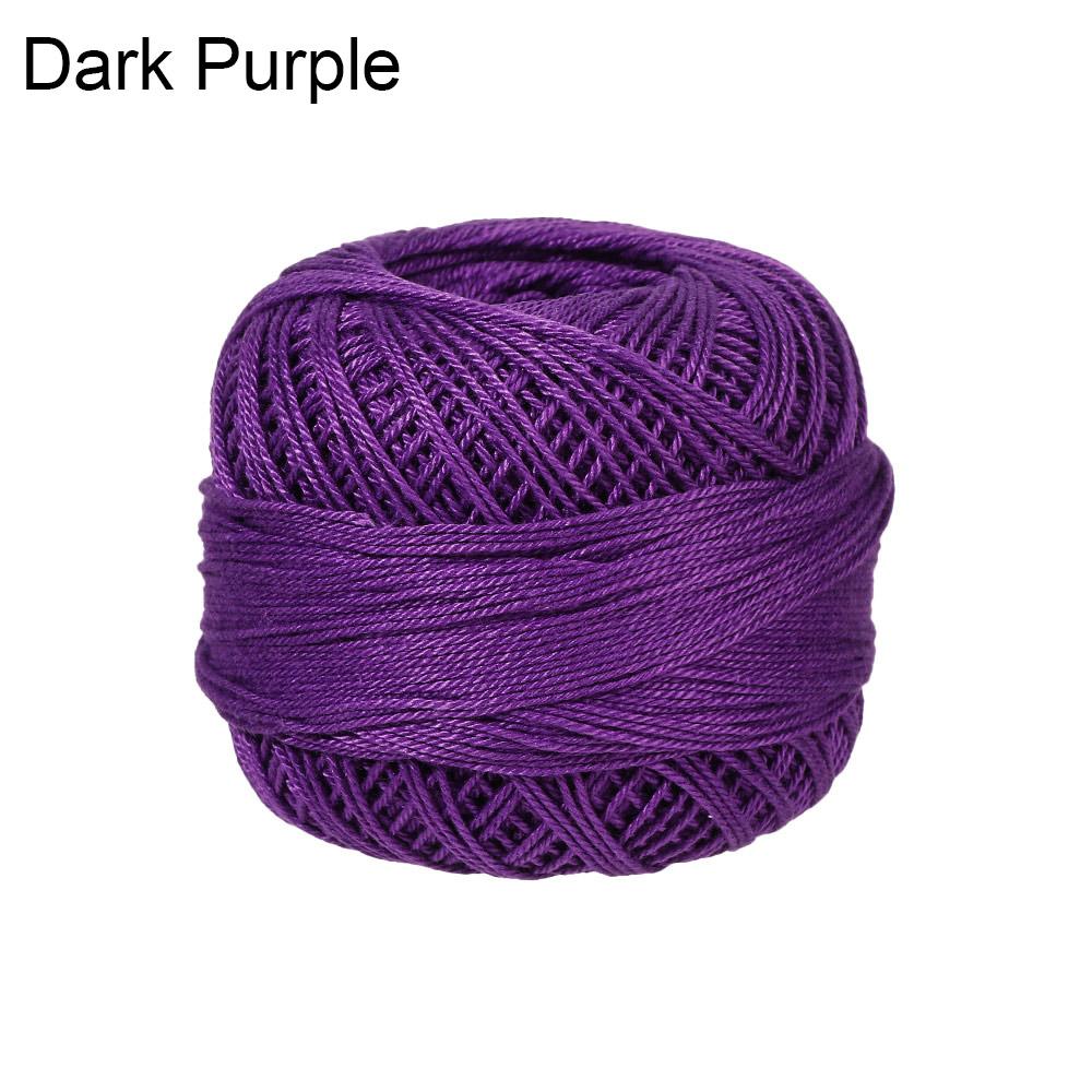 Легкая пряжа из чистого хлопка с кружевом для вязания крючком и спицами - Доступно несколько цветов