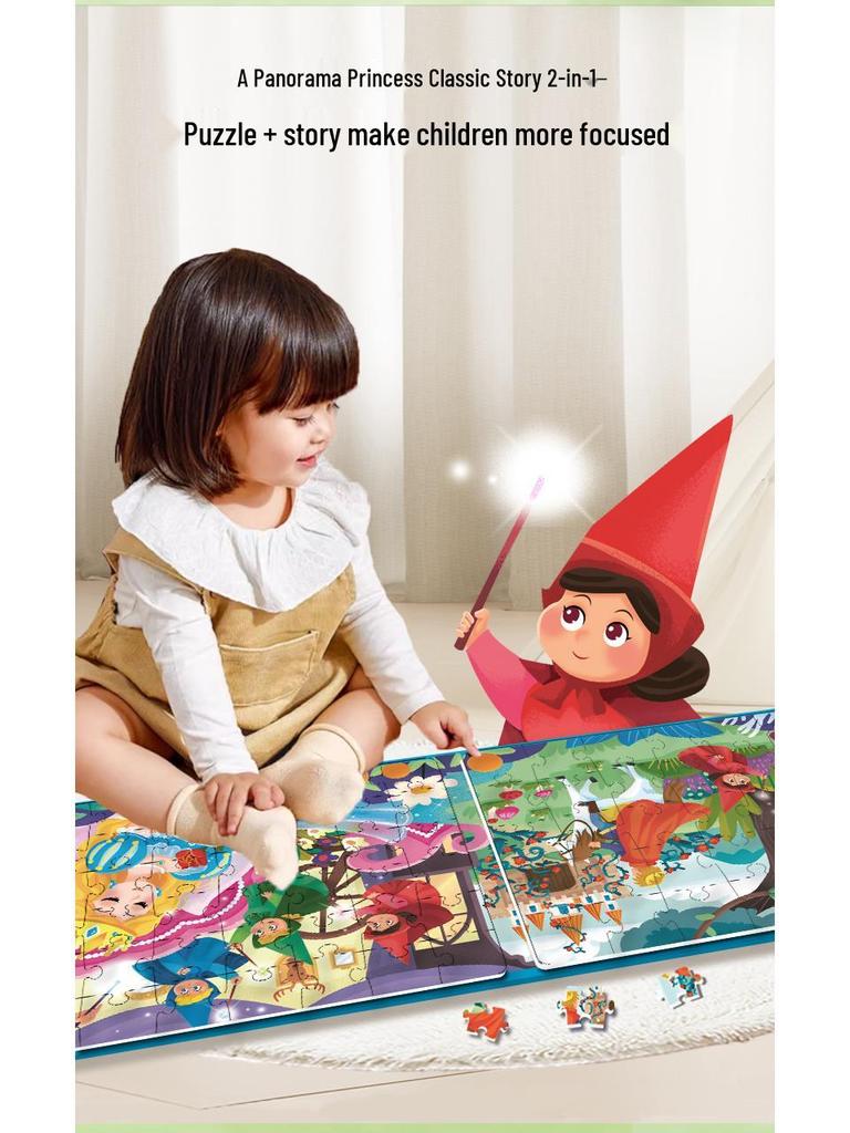 Princess Magnetic Puzzle for Girls Ages 3 and Up - Educational Toy Gift