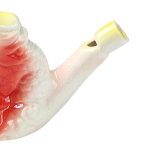 Мини Керамический Свисток Водяная Птичка Милые Животные Китайского Зодиака Шумоиздатель с Подвесным Шнурком Имитирует Пение Птиц Свисток Детская Игрушка для Ванны