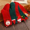 Merry Christmas Thermal Cute Cartoon Santa Claus High Long Socks Elk Doll Stitch Stocking for Baby Children Kids Accessories