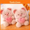 Pig Heart Sweet Plush Toy Cuddly Hugging Stuffed Animal Decorative Birthday Gift