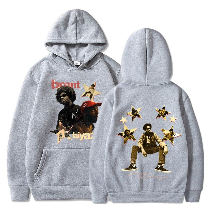 Толстовка с капюшоном для рэпера Brent Faiyaz, толстовка с длинными рукавами и принтом музыкального альбома, винтажная уличная одежда в стиле хип-хоп, пуловеры большого размера в готическом стиле унисекс