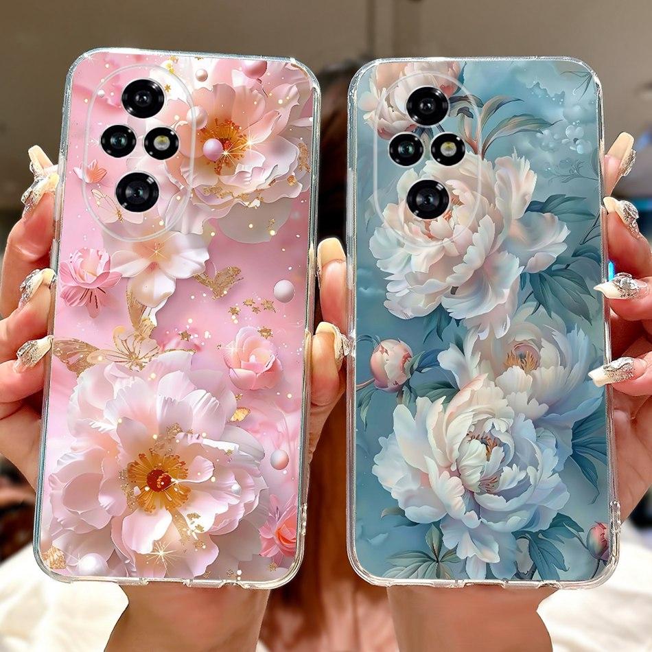 For Honor 200 Pro Honor200 Elegant Floral Butterfly Phone Case For Honor 200 200Pro Soft Silicone TPU Cases