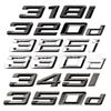 BMW 3 Series 330Li 335i Trunk Emblem, 328d 330d Rear Exhaust Letter Sticker